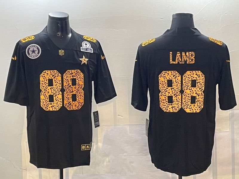 Men Dallas Cowboys #88 Lamb Black 2024 Nike Limited NFL Jersey style 01083->dallas cowboys->NFL Jersey